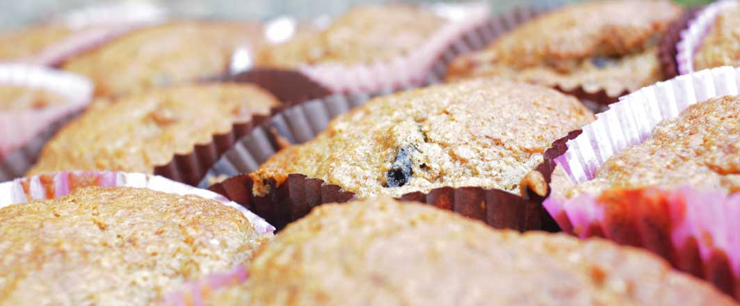 wholemeal banana and prune muffin - yay!